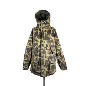 Columbia vintage Delta Marsh duck‎ hunting camo hooded lined hunting jacket M